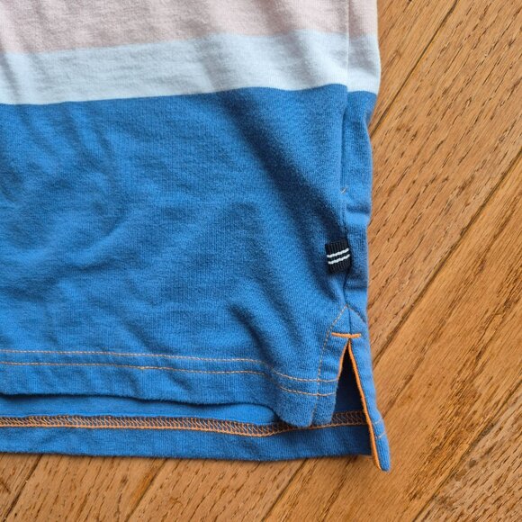 Nautica Men's Classic Fit Striped Rugby Polo Shirt XL Shrimp - Picture 6 of 14